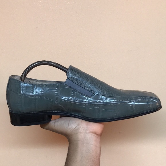 Stacy Adams Green Alligator Print Dress Shoes main image 5